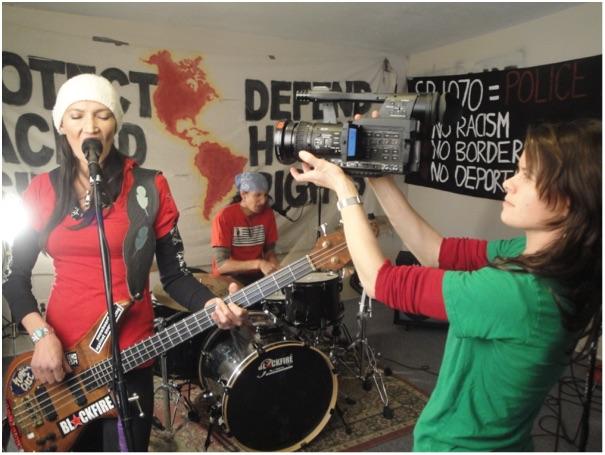 Briar March films an Indigenous punk band rehearsing.