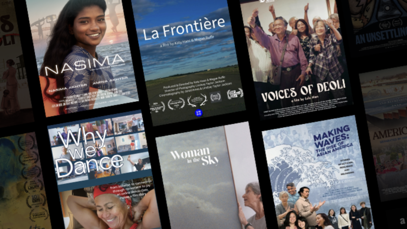 Showing six posters illustrating New Day Films