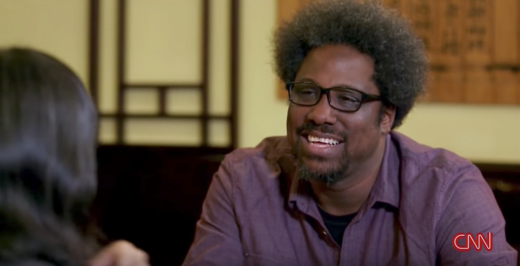 Debbie Lum talking to W. Kamau Bell on CNN.