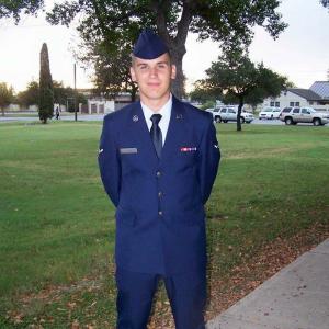 CJ Twomey in his Air Force uniform