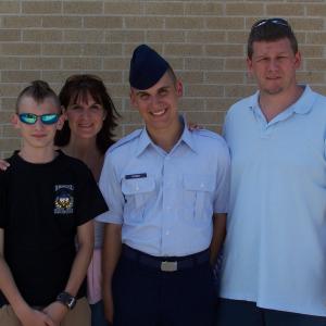 Twomey Family with CJ in Air Force uniform