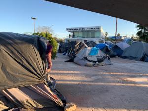 (Las Abogadas): Behind the Scenes 3 - Migrant tent camp in Matamoros, Mexico