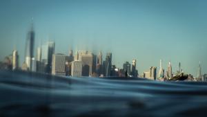 New York City taken from water level.