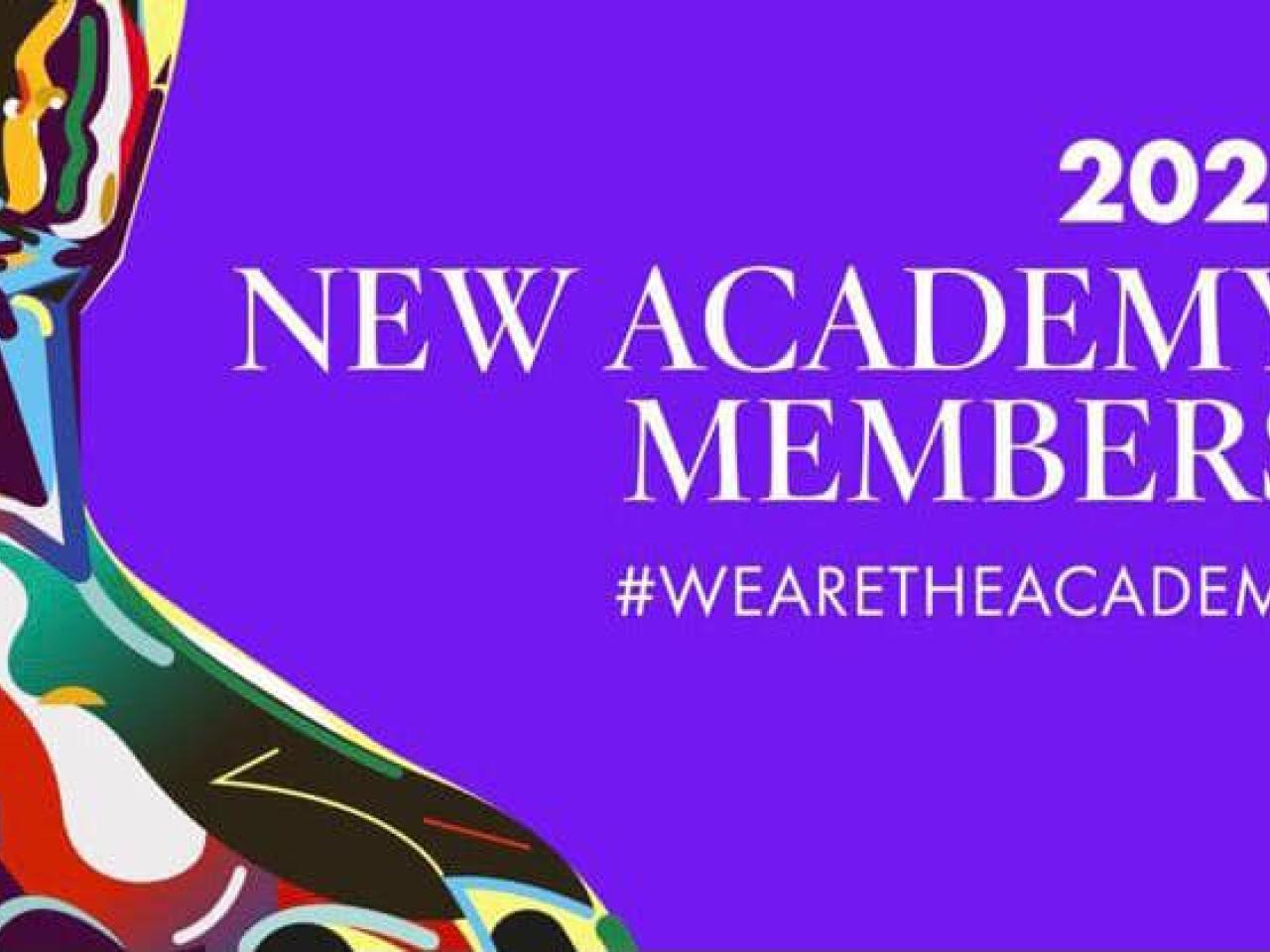 Banner for 2021 New Academy Members, #WeAreTheAcademy.
